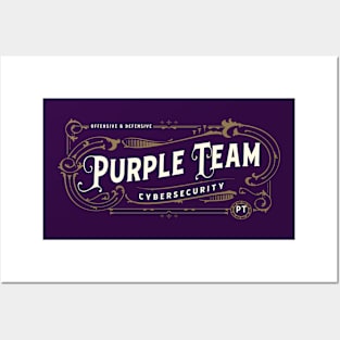 Purple Team (Purple Background) Posters and Art